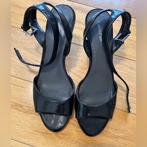 Calvin Klein Glossy Black Heels